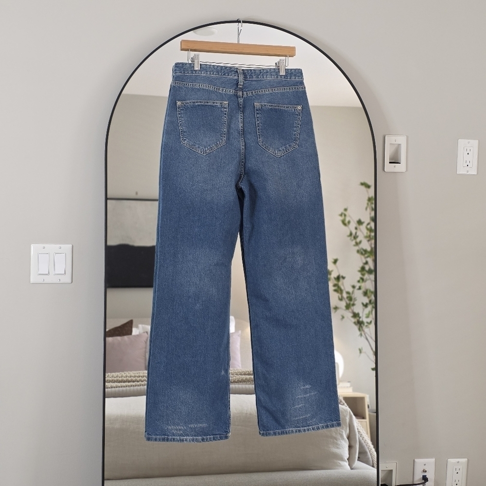 Pilcro Anthropologie The Joey High Rise Distressed Straight Jeans, Size 29 - Picture 9 of 14